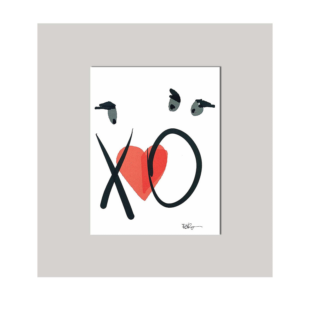 An all occasion greeting card featuring a beautiful couple in abstract design. Card to say 