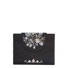 Load image into Gallery viewer, Black Silver Zari Briefcase Bag