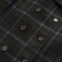 Load image into Gallery viewer, Pea Coat - Green Super Plaid