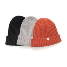 Load image into Gallery viewer, Recycled Cashmere Beanie - Orange