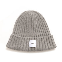 Load image into Gallery viewer, Recycled Cashmere Beanie - Grey