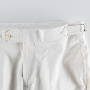 Hamptons White Cotton Pant